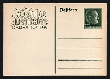 1939 '70th anniversary postcard', Propaganda Postcard, Third Reich Nazi Germany