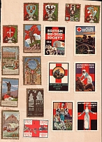 Military, Army, Red Cross, Europe, Stock of Cinderellas, Non-Postal Stamps, Labels, Advertising, Charity, Propaganda (#38E)