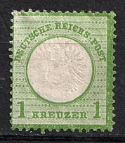 1872 1kr German Empire, Large Breast Plate, Germany (Mi. 23 b, CV $160)