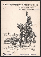 1928 '1st German Heavy Artillery Day', Propaganda Postcard, Third Reich Nazi Germany
