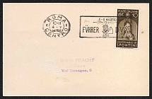 1938 Milan, Italy, Souvenir Card with Propaganda Postmark 'Führer DVX'