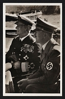 1938 'State visit by the Hungarian Reich Governor Horthy', Propaganda Postcard, Third Reich Nazi Germany