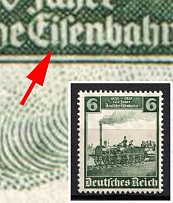 1935 6pf Third Reich, Germany (Mi. 580 II, Short 'I' in 'Eisenbahn', CV $590, MNH)