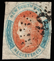 1856-59 R New South Wales, Australia (SG 106, Canceled, CV $400)