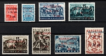 1944 Macedonia, German Occupation, Germany (Mi. 1 II - 7 II, 8 I, Full Set, Signed, CV $480, MNH)
