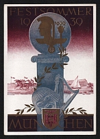 1939 'Munich Festival Summer 1939', Propaganda Postcard, Third Reich Nazi Germany