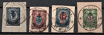 1919 West Army, Russia, Civil War (Jelgava Postmarks, CV $50)