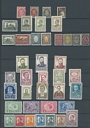 Bulgaria - COLLECTION OF CLASSIC AND MAINLY PRE-WORLD WAR II MATERIAL: 1882-1951, over 600 mint stamps neatly arranged on stockpages, including postage and semi-postal issues, starting with Arms types on horizontally laid paper …