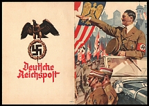1938 'Deutsche Reichspost', Swastika, Third Reich Propaganda, Special Telegram, Nazi Germany, Very Scarce