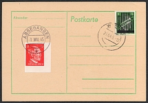 1945 Germany, Third Reich, Austria, WWII Allied propaganda card with 