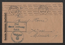 1937 (5 Oct) Germany, Free Post Commercial cover from Dortmund with rare mail handstamp