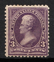 1894 3c Jackson, United States, USA (Scott 253, Purple, CV $120)