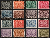 1897 Canada, Full Set (SG 121, 122, 125, 126, 128 - 133, 135 - 140, CV $7,800)