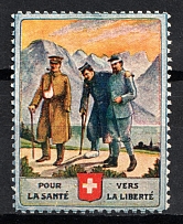 Switzerland, 'For Health, For Freedom', World War I Military Post