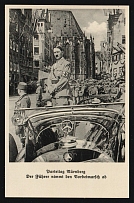 1938 'Nuremberg Party Conference', Nuremberg Rally, Nazi Germany, Third Reich Propaganda, Postcard, Mint