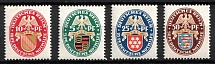 1926 Weimar Republic, Germany (Mi. 398 x - 401 x, Full Set, CV $90)