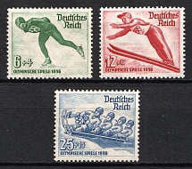 1935 Third Reich, Germany (Mi. 600 - 602, Full Set, CV $90, MNH)
