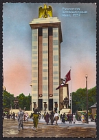 1937 (30 Aug) 'International Exhibition', Paris, Third Reich, Germany, Postcard from Paris to Koln
