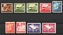 1943 Indian Legion, Germany (Mi. I A - VI A, VIII A, X A, VIII B, CV $60)