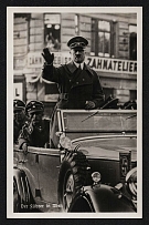 1938 'The Fuehrer in Vienna', Propaganda Postcard, Third Reich Nazi Germany