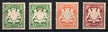 1890 Bavaria, Germany (Mi. 61 x y, 62, 63 x, CV $130)