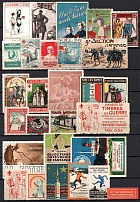 Red Cross, Military Army, Stock of Cinderellas, Europe Non-Postal Stamps, Labels, Advertising, Charity, Propaganda (#106B)
