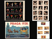 United States, Germany, Europe, Stock of Cinderellas, Non-Postal Stamps, Labels, Advertising, Charity, Propaganda (#19)