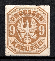 1867 9kr Prussia, German States, Germany (Mi. 26, CV $50)