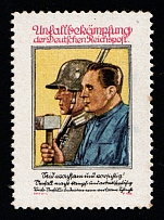 1941 'Accident Prevention of the Deutsche Reichspost', Third Reich, Reichspost Germany Post Official Propaganda, Very Rare (MNH)
