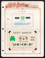 1970-71 Estonia, Scouts, Souvenir Sheets, Scouting, Scout Movement, Cinderellas, Non-Postal Stamps