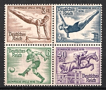 1936 Third Reich, Germany (Mi. 624 - 627, CV $50, MNH)