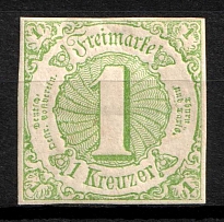 1859 1s Thurn und Taxis, German States, Germany (Mi. 20, Sc. 47, CV $30)