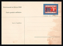 1940 Field Post For Internees Poles in Switzerland, Military Post, Postal Card (Fi. Fp 2, Mint)