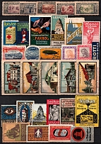 Germany, Stock of Rare Cinderellas, Non-postal Stamps, Labels, Advertising, Charity, Propaganda (#25)