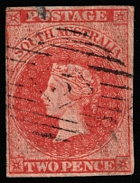1856 2p South Australia (SG 9, Canceled, CV $60)