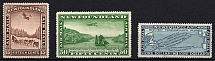 1931 Newfoundland, Canada (SG 192 - 194, no Watermark, CV $110)