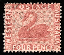 1888 4p West Australia (SG 105, Canceled, CV $50)