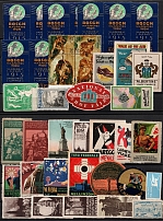 Germany, Europe & Overseas, Stock of Cinderellas, Non-Postal Stamps, Labels, Advertising, Charity, Propaganda (#239B)
