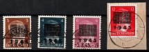1945 Netzschkau-Reichenbach (Saxony), Germany Local Post (Mi. 2 I - 3 I, 5 b I, 8 I, Canceled, CV $50)