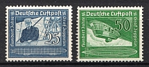 1938 Third Reich, Germany, Airmail (Mi. 669 - 670, Full Set, CV $70, MNH)