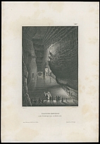 Worldwide Collections - OLD ENGRAVED PRINTS OF EUROPEAN HISTORICAL PLACES: 1840- 50's, 6 different prints, representing view of Kammer Przykos (Cave in Austria), Wharf of Marienburg (Germany), views of Suli (Northern Greece, …