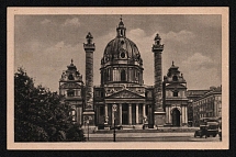 1944 'Vienna. St. Charles Church', Propaganda Postcard, Third Reich Nazi Germany