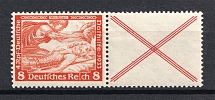 1933 8pf Third Reich, Germany (Coupon, Mi. W 53, CV $260, MNH)