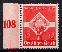 1935 Third Reich, Germany (Mi. 572 y, Signed, CV $200, MNH)