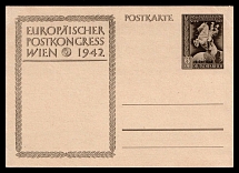 1942 'European Postal Congress Vienna 1942', Propaganda Postcard, Third Reich Nazi Germany