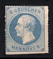 1864 2g Hannover, German States, Germany (Mi. 24 y, Sc. 28, Signed, CV $180)