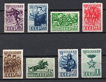 1941 23rd Anniversary of the Red Army and Navy, Soviet Union, USSR (Full Set, MNH)