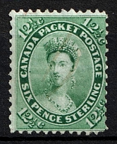1859 6p British Canada, Canada (SG 41, CV $2,000)