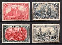 1900 German Empire, Germany (Mi. 63 - 66, Full Set, Certificate, Signed, CV $1170)