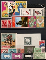 Germany, Europe, Stock of Cinderellas, Non-Postal Stamps, Labels, Advertising, Charity, Propaganda (#175A)